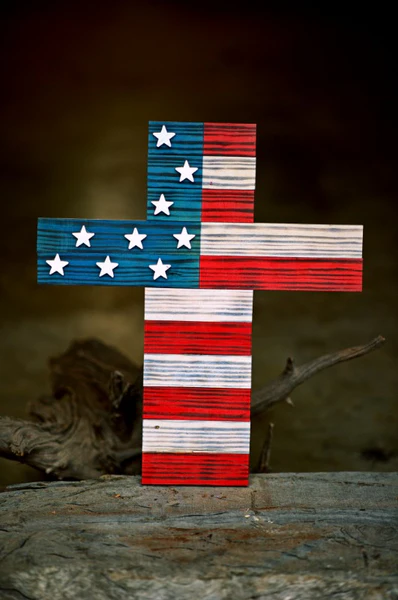 Warriors Heart - US Flag Cross