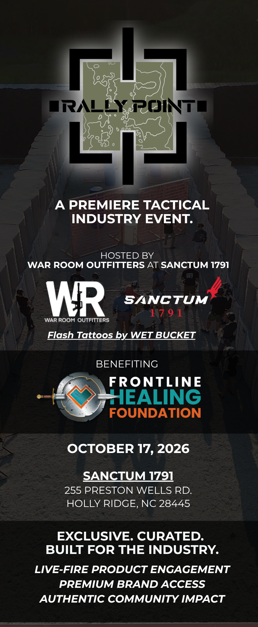 RALLY POINT October 17, 2026 Sanctum 1791 255 Preston Wells Rd. Holly Ridge, NC 28445